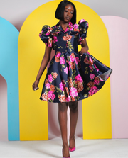 Robe mado en soie sauvage