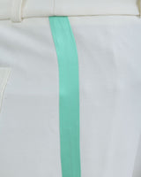 Pantalon Bi-colore Blanc et Vert d’eau