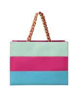 Multicolored blue jumbo-mij bag 