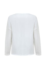 Sweat-shirt blanc logo mijes