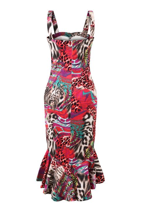 Innes animal print dress