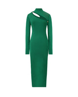 Robe en maille verte